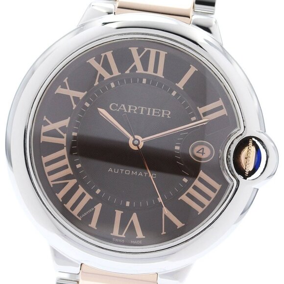 CARTIER Baron Blue LM W6920032 Brown Dial Automatic Men's Watch - Picture 6 of 8